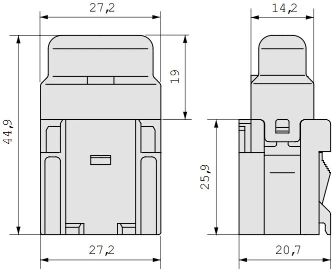 MTA Wasserdichter Standard-Sicherungshalter