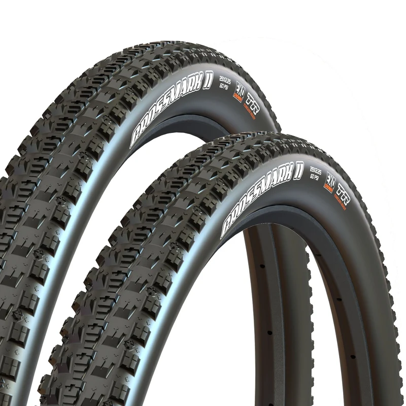 Maxxis CrossMark II 26 x 2.10 60 TPI Folding Dual Compound EXO Tubeless 26 Inch Bike Tyre