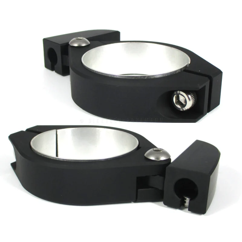 Blinkerhalter Set Progress Line, Mattschwarz, Alu, für M8 Blinker
