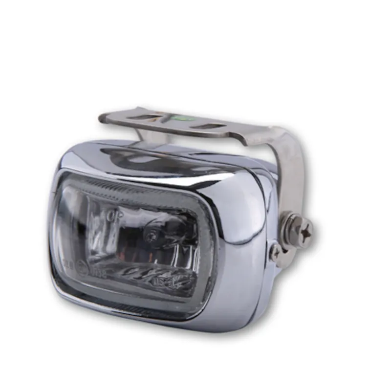 Nebelscheinwerfer Highsider Smart, Chrom, Glas Klar, 78x52 mm, E-geprüft