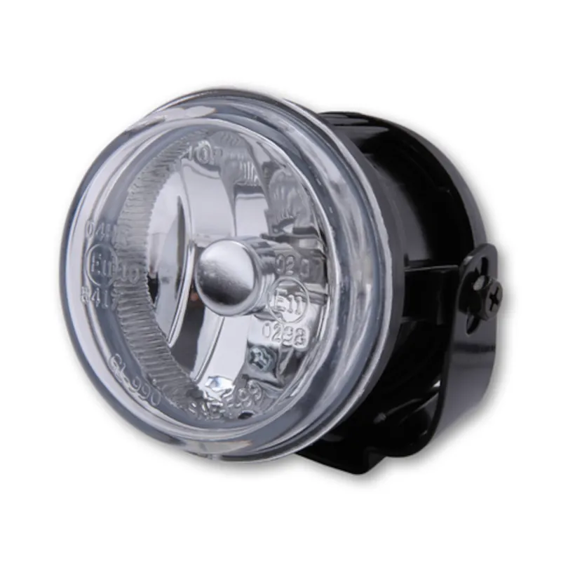 Nebelscheinwerfer Highsider Smart Rund, Schwarz, Glas Klar, Ø 70 mm, E-geprüft