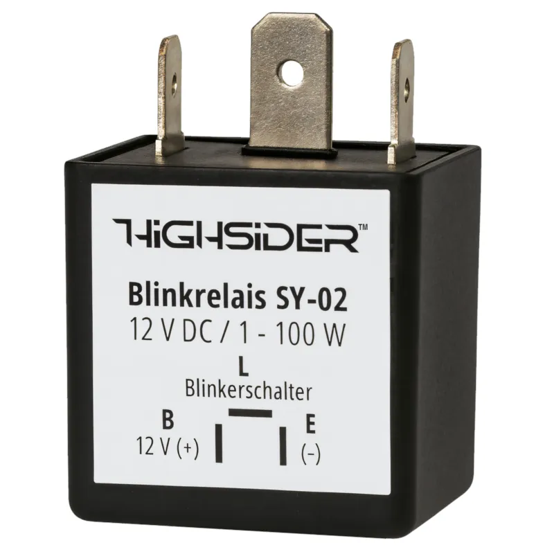 Blinkrelais Highsider Smart SY-02, Universal, 3-polig, 12V, 1W bis 100W