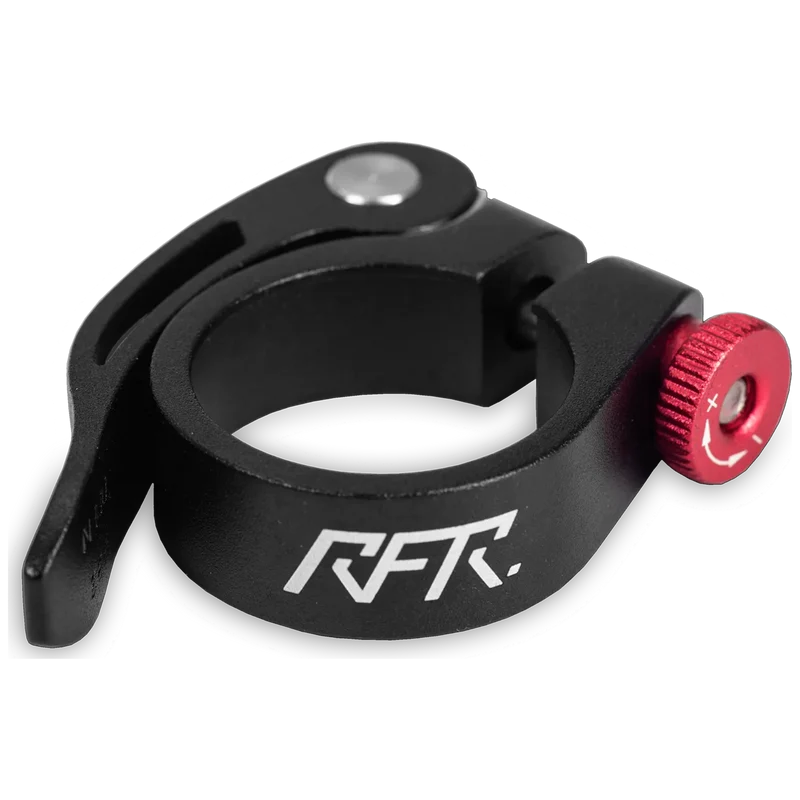RFR Cube Sattelklemme mit Schnellspanner black´n´red