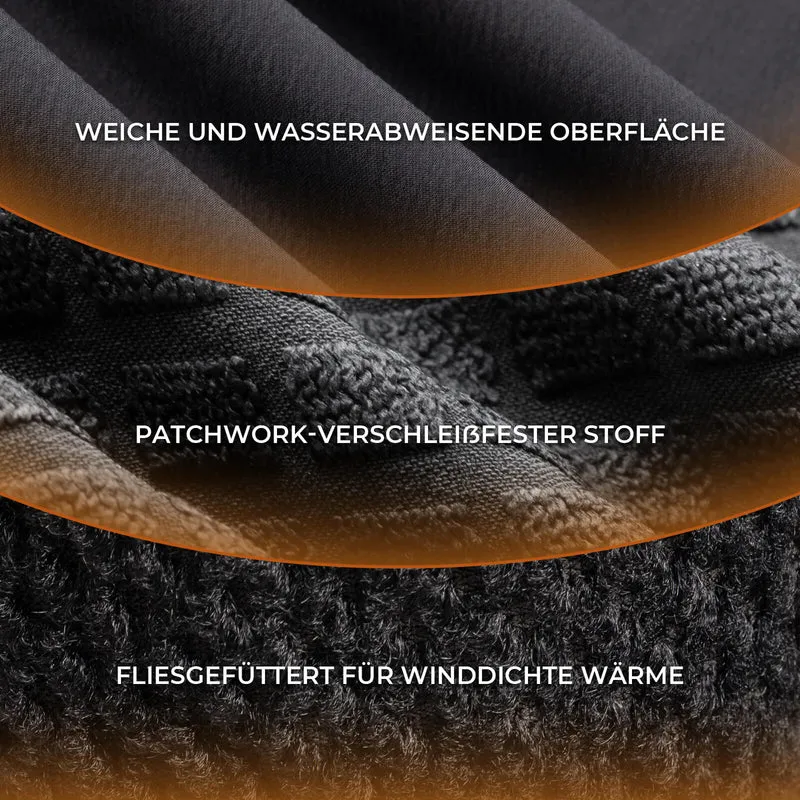 Fahrradjacke Herren Warm Winddicht Wasserabweisend Mit Fleece Reflektierend