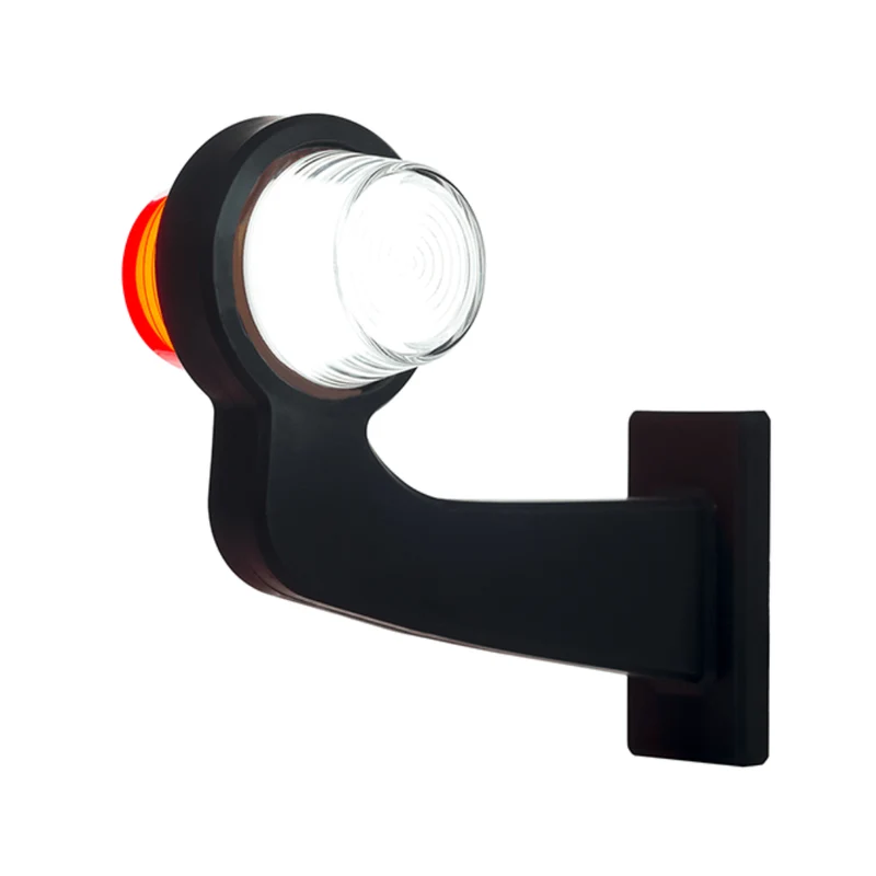 Dänische LED-Konturmarkierungsleuchten im Old-School-Stil / Rote und klare Neonlinse
