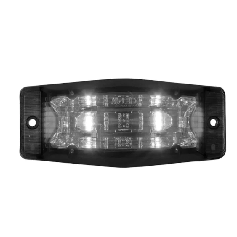 Schlanke LED-Doppelbrennerlampe / Zweifarbig mit dunkler Linse