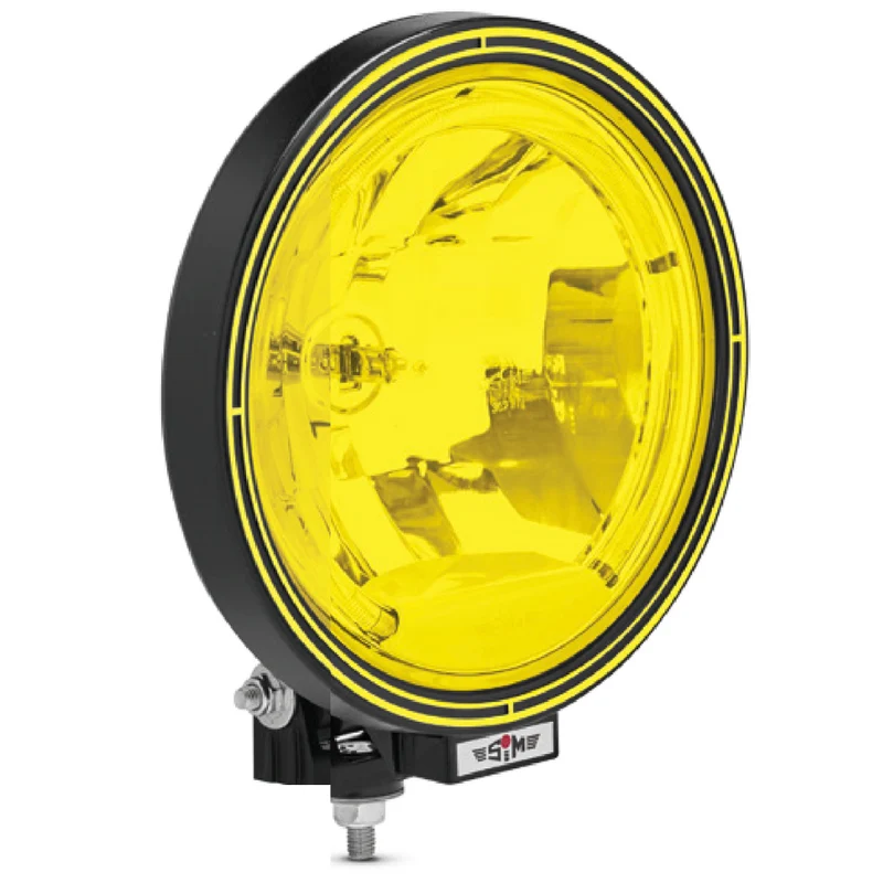SIM 3227 Runder Fernscheinwerfer mit LED-Halo / 9" Gelbe Edition