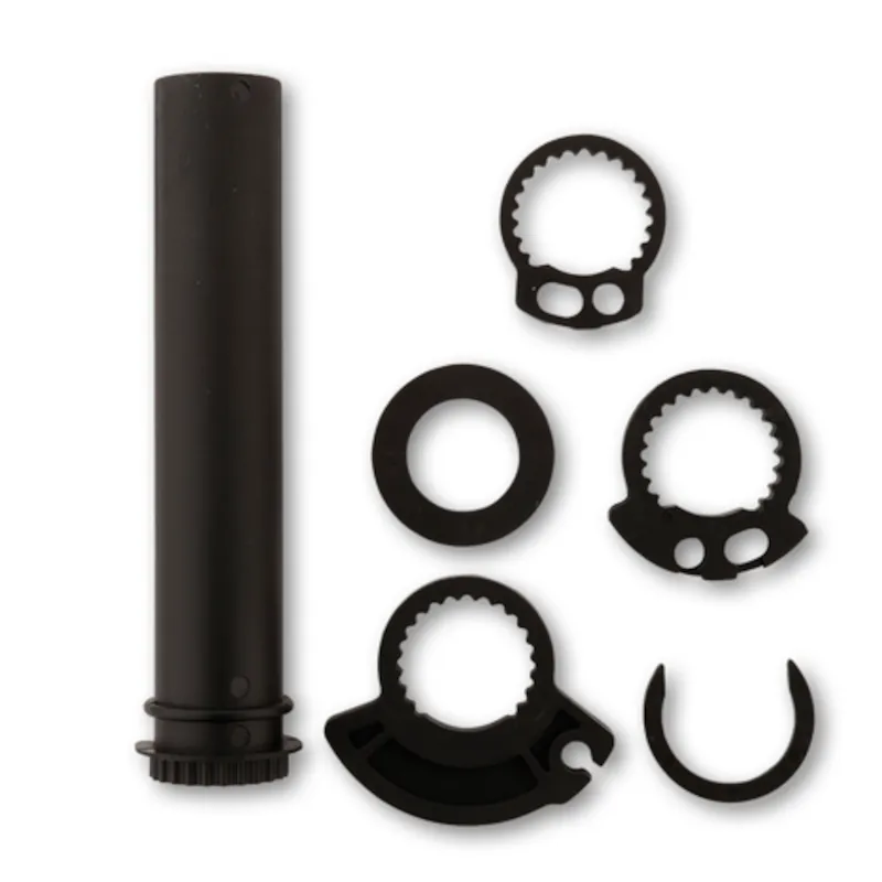 Gasdrehhülse-Set Highsider, Schwarz, für 7/8 Zoll (22,2 mm) Lenker, Länge 125 mm