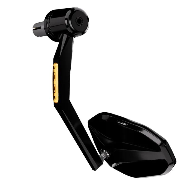 Lenkerendenspiegel mit LED-Blinker Highsider Pro Victory schwarz, E-geprüft