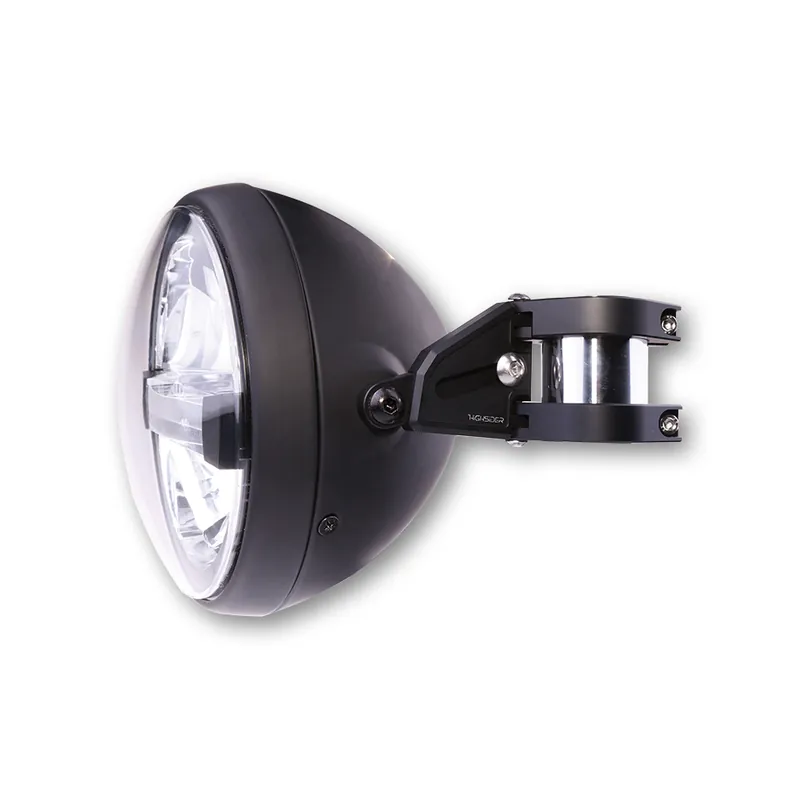 Lampenhalter-Set Highsider Pro Extend Alu schwarz, Ø 38-41 mm, Länge verstellbar
