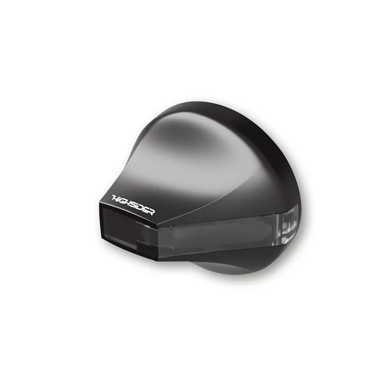 LED-Lenkerendenblinker Highsider Pro Flight, Schwarz, Getönt, E-geprüft