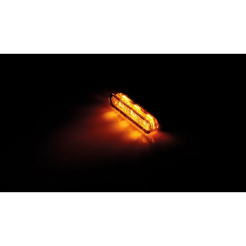 LED-Einbaublinker mit Rück- & Bremslicht Highsider Star-MX1 Pro 3in1, E-geprüft