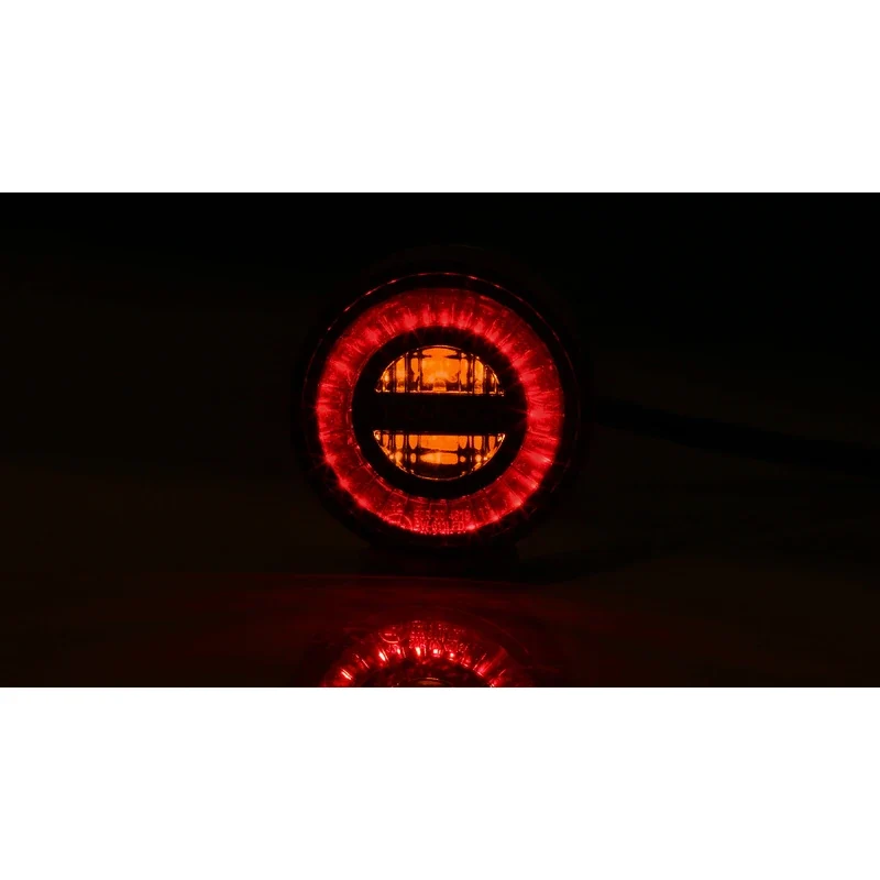 LED-Einbaublinker mit Rück- & Bremslicht Highsider Rocket 3in1, M8, E-geprüft