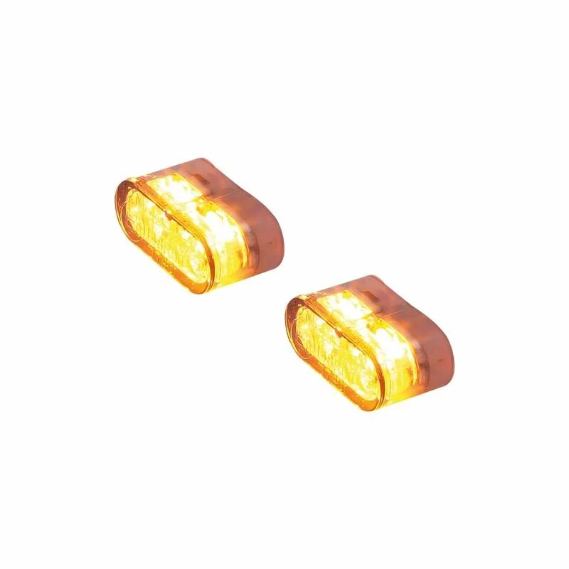 LED-Einbaublinker mit Rück- & Bremslicht Highsider Little Star-MX Pro 3in1
