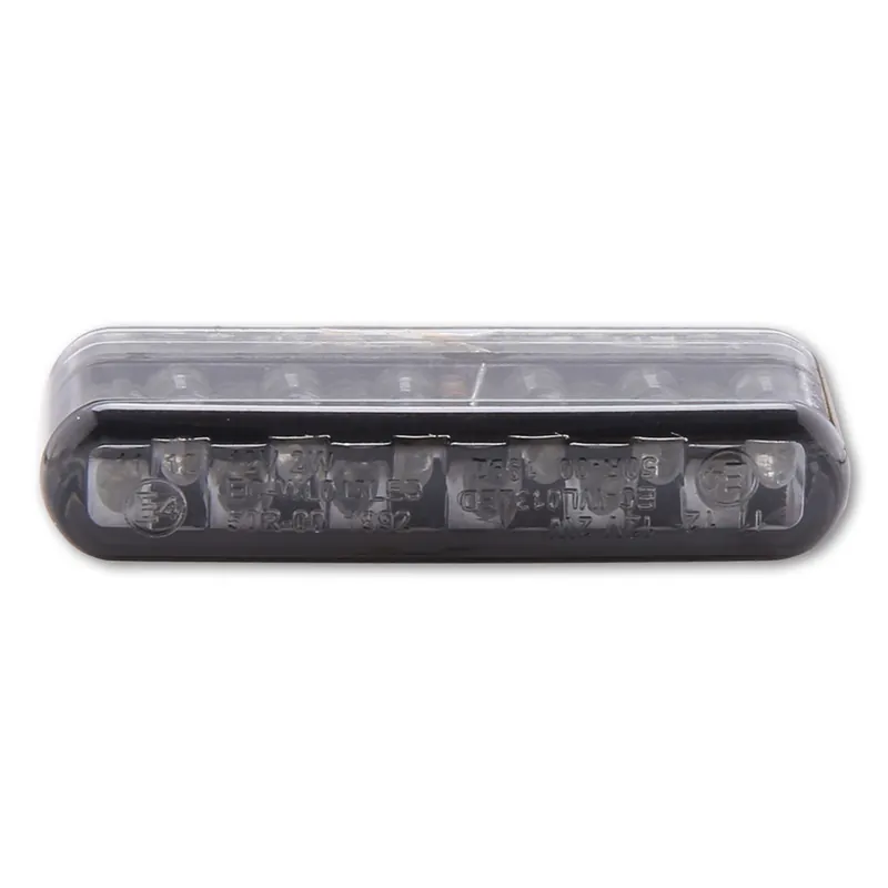 LED-Einbaublinker Paar Highsider Shorty, Getönt, E-geprüft, 12V/2W