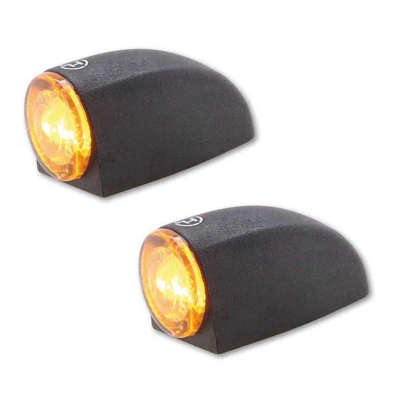 LED-Einbaublinker Paar Highsider Proton Three, Getönt, E-geprüft, 12V/3,8W