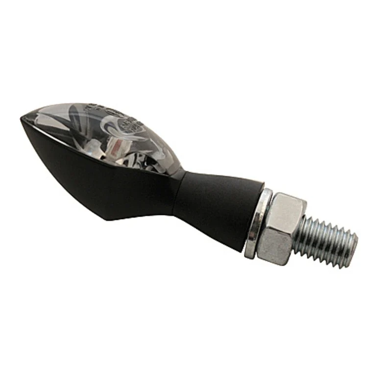 LED-Blinker Paar Highsider Pro Pen Head schwarz, Getönt, M8, E-geprüft, 12V/5W