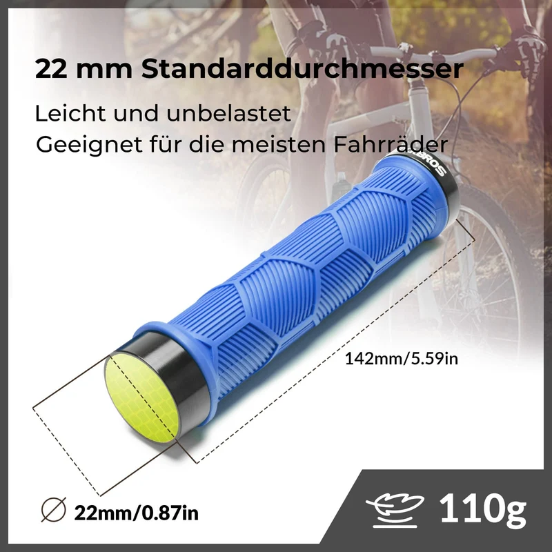 Fahrrad Lenkergriffe Doppelverschluss für 22,2mm Lenke