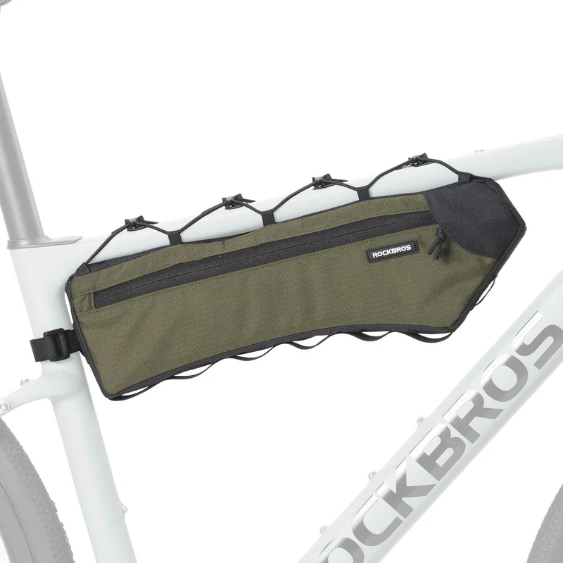 ROCKBROS Fahrrad Rahmentasche Dreiecktasche 1.9L Ultradünn & Schnellzugriff