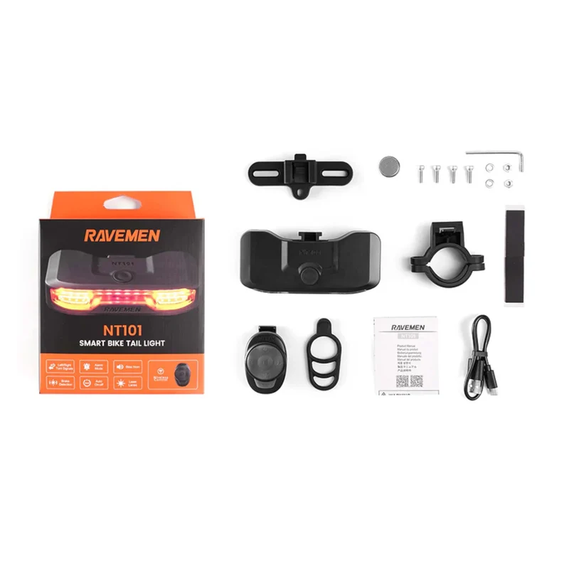 Ravemen NT101 Smart Bike Tail Light Commuter Rear Bike Light