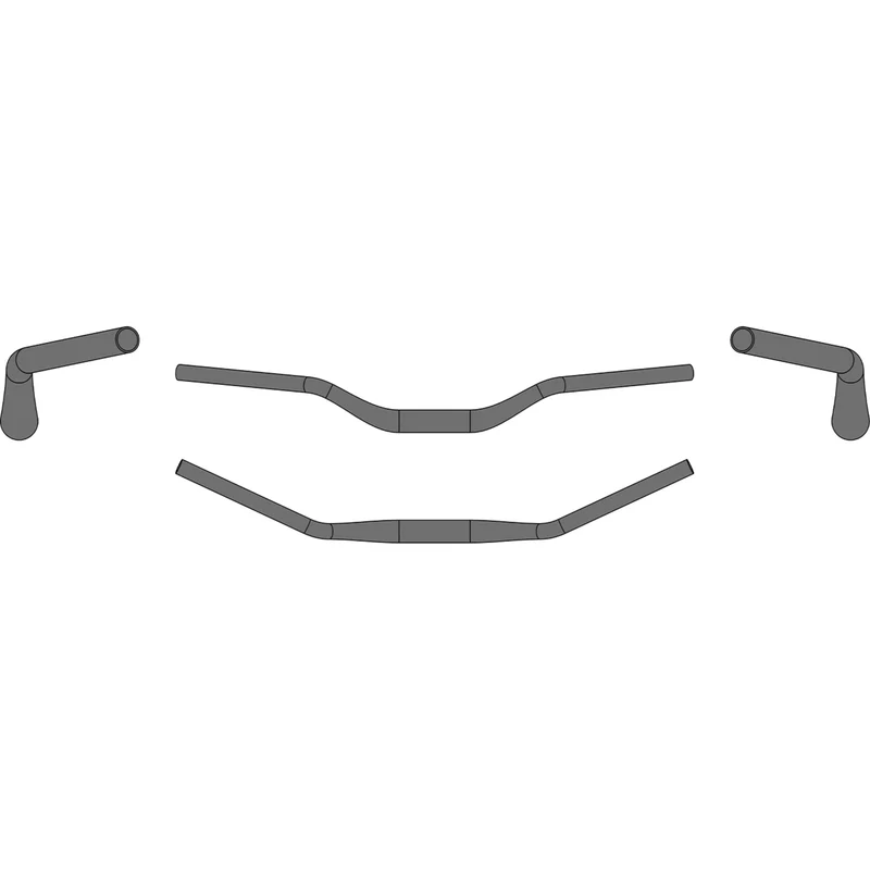ergotec Riser Bar 50 Comfort/ 31,8 schwarz sandgestrahlt