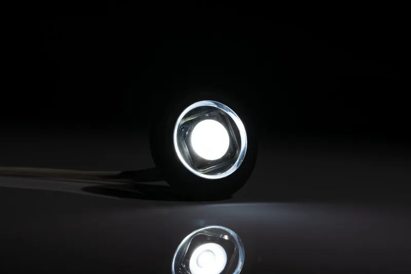 Runde LED-Markierungsleuchte Bulls Eye mit flacher und gebogener Dichtung