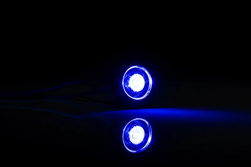 Runde LED-Markierungsleuchte Bulls Eye mit flacher und gebogener Dichtung