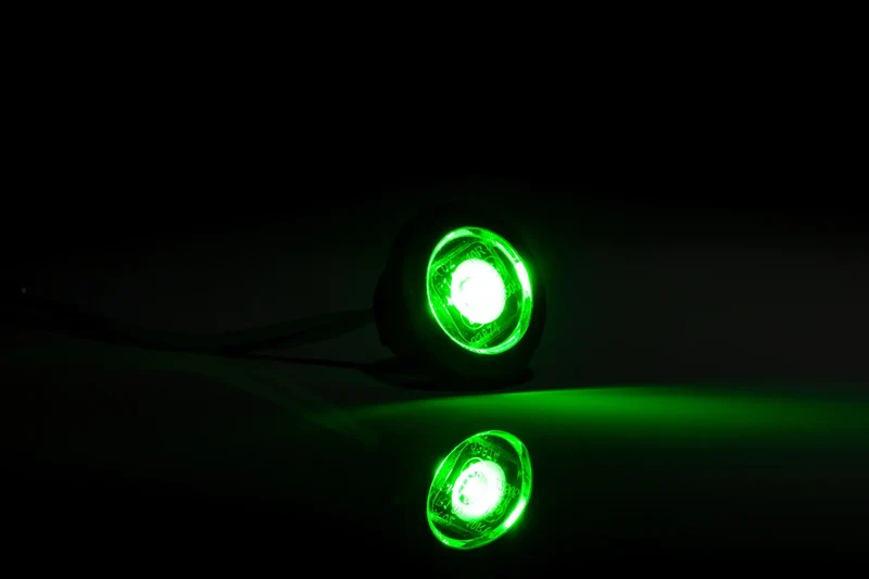 Runde LED-Markierungsleuchte Bulls Eye mit flacher und gebogener Dichtung
