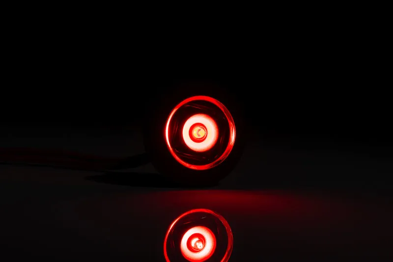 Runde LED-Markierungsleuchte Bulls Eye mit flacher und gebogener Dichtung