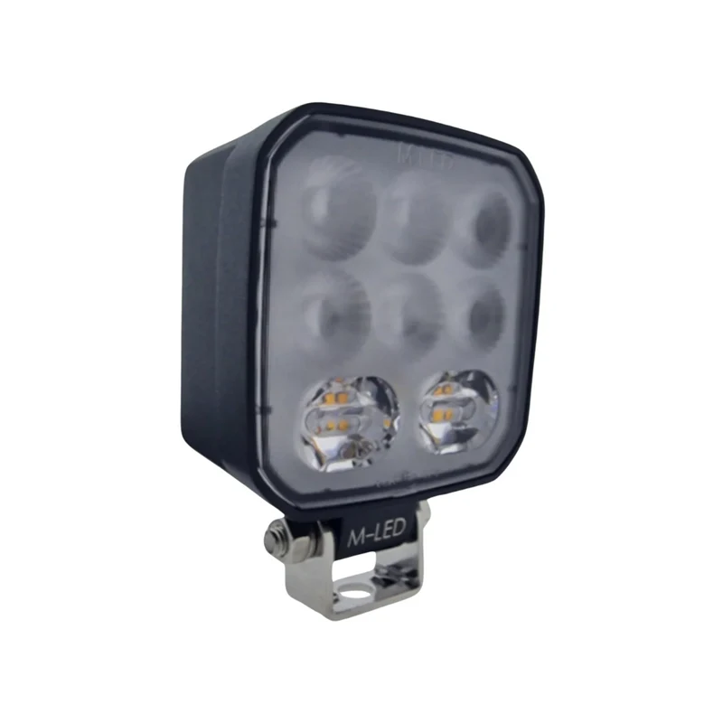 Quadratische LED-Arbeitsleuchte mit Blitzlicht