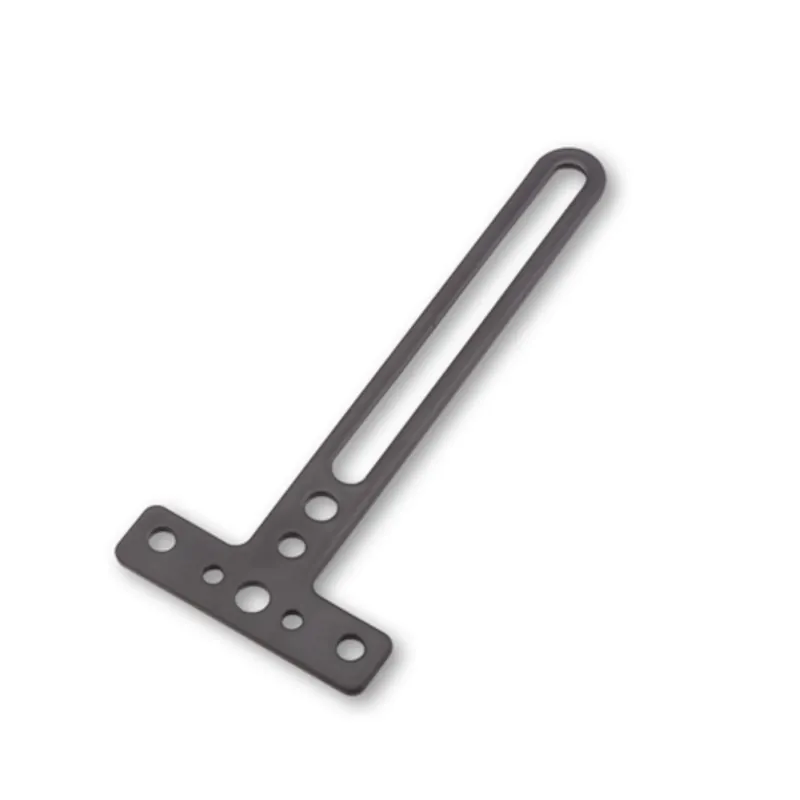 Halterung für Rückstrahler Highsider Pro gerade, Schwarz, Aluminium