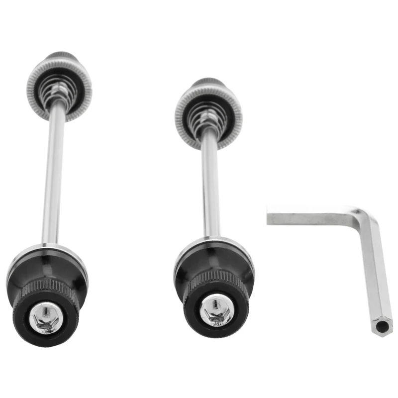 M:Part Security MTB and Hybrid 135mm QR Bike Wheel Skewer Set
