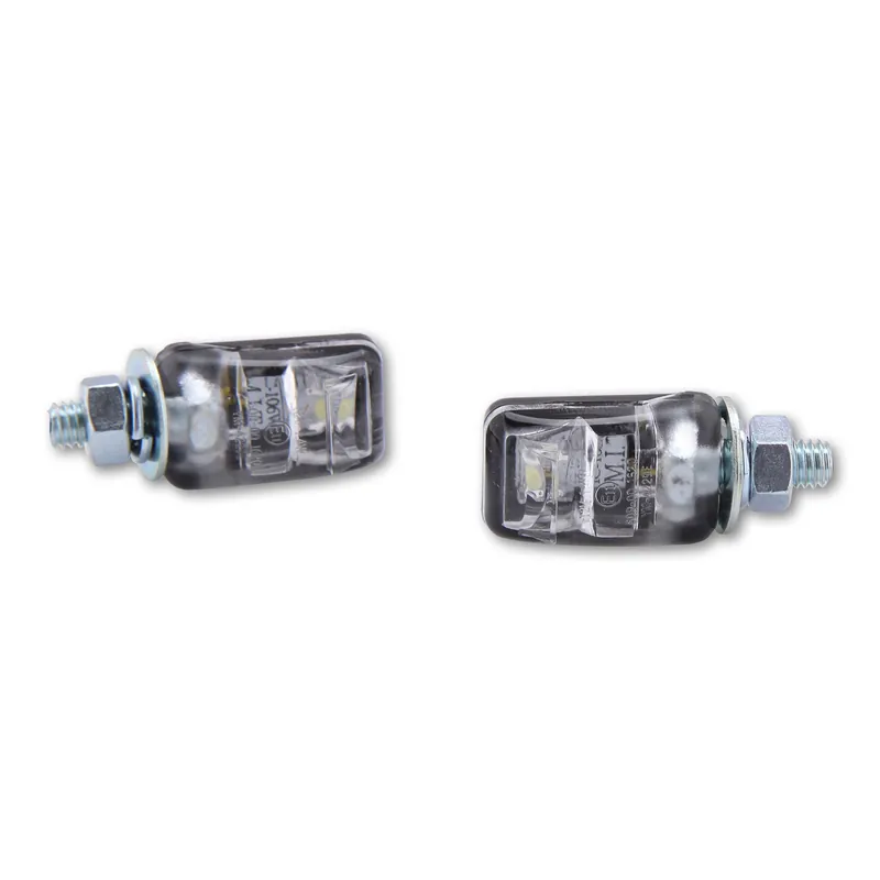 LED-Kennzeichenbeleuchtung Paar Highsider Smart Picco schwarz, E-geprüft
