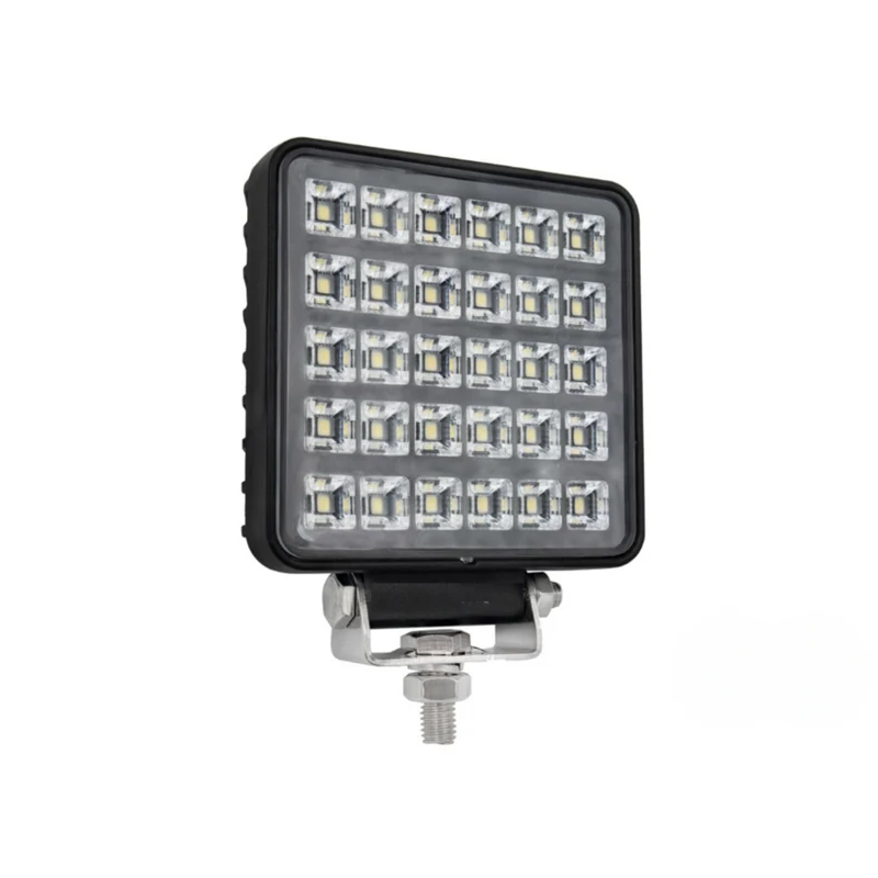 Hochwertige quadratische LED-Arbeitsleuchte mit Edelstahlhalterung / 30 W