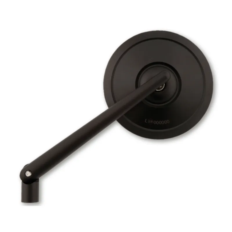 Lenkerspiegel Highsider Retro schwarz, Aluminium, E-geprüft, M10x1.25