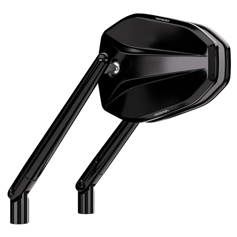 Verkleidungsspiegel Paar Highsider Pro Victory schwarz, E-geprüft, ohne Adapter