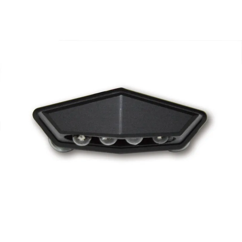 LED-Kennzeichenbeleuchtung Highsider Smart Quadro schwarz, 46x17,5 mm, E-geprüft