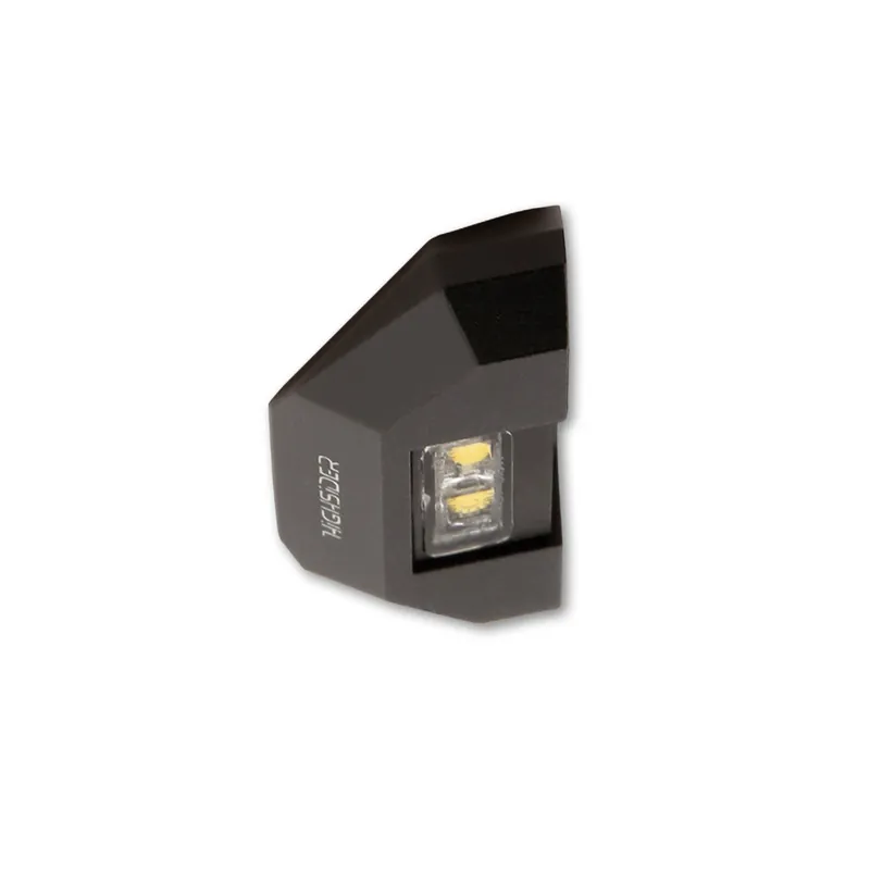 LED-Kennzeichenbeleuchtung Highsider Pro Split-XL schwarz, B40xH10 mm, E-geprüft