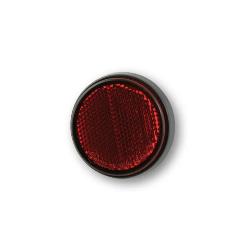 Rückstrahler Highsider Smart rot, Rund, Ø 60 mm, M5 Gewinde, E-geprüft