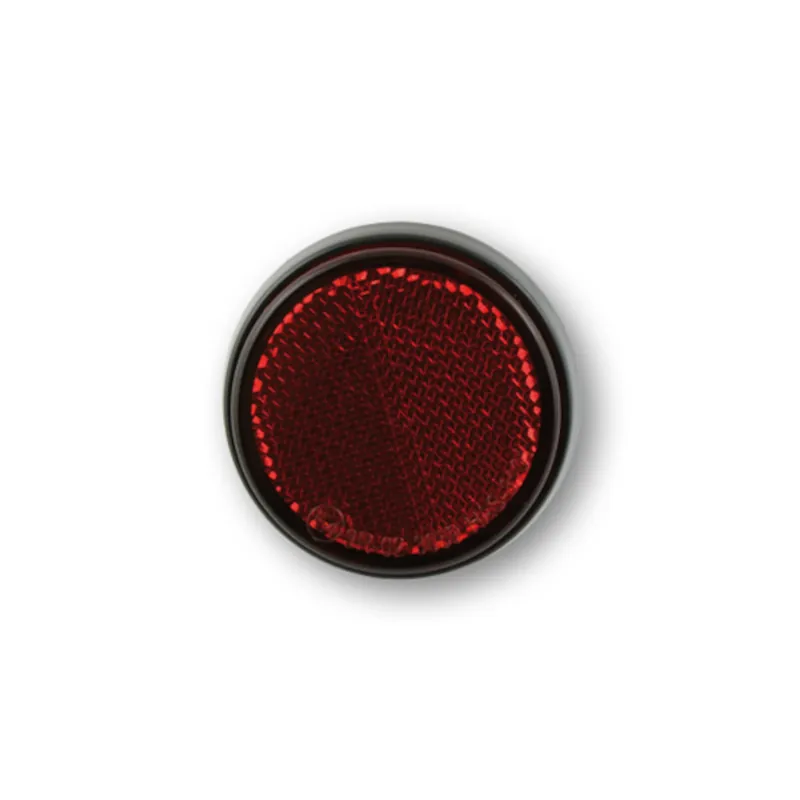 Rückstrahler Highsider Smart rot, Rund, Ø 60 mm, M5 Gewinde, E-geprüft