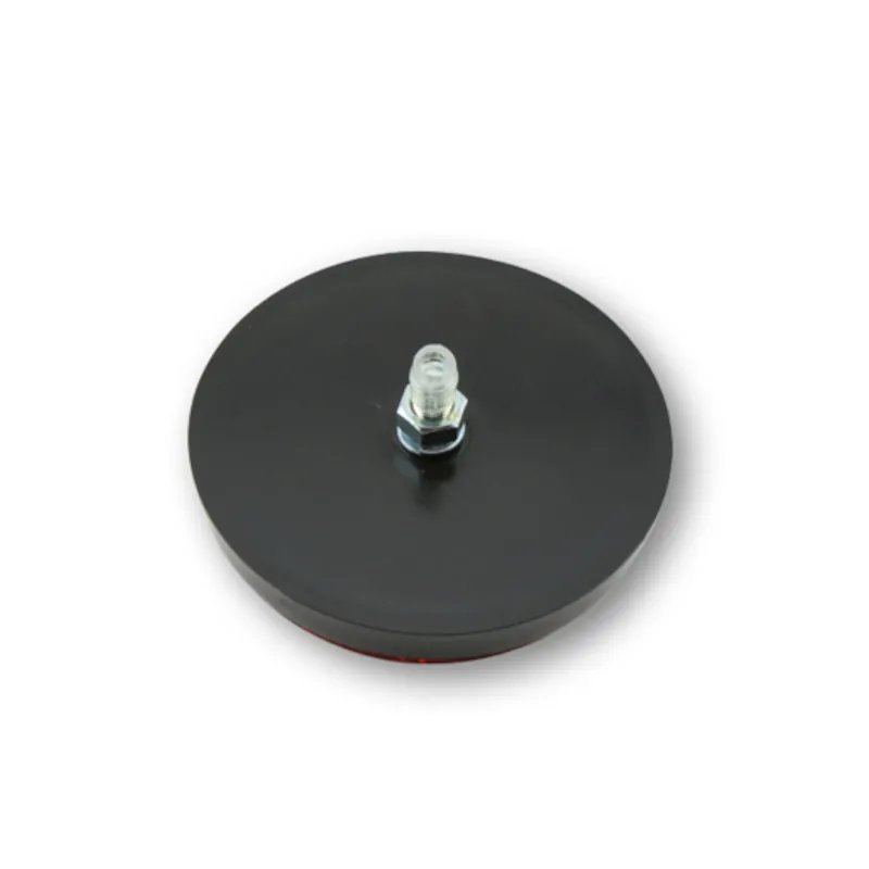 Rückstrahler Highsider Smart rot, Rund, Ø 60 mm, M5 Gewinde, E-geprüft