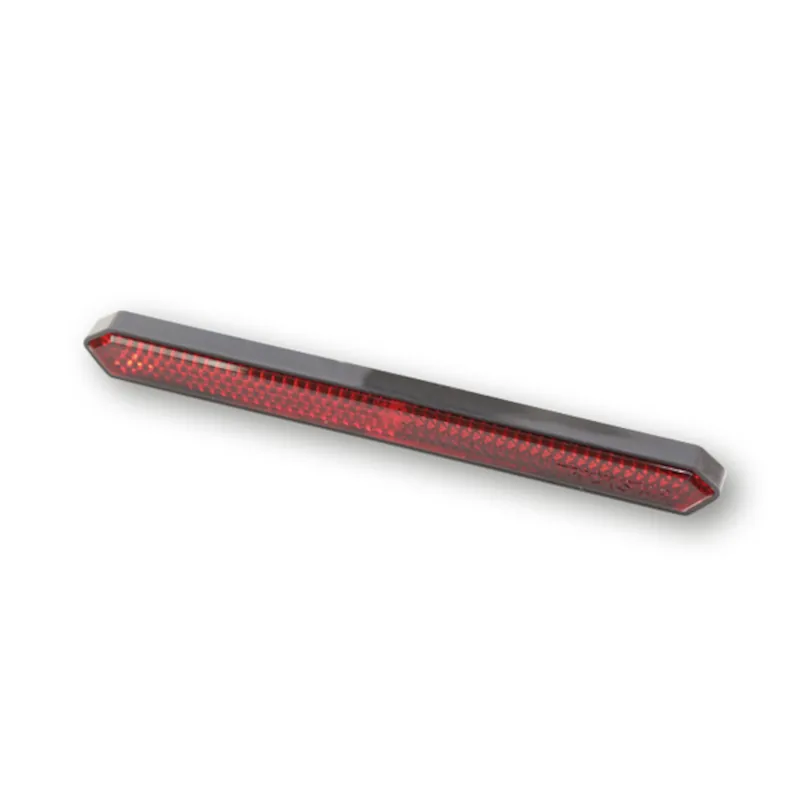 Rückstrahler Highsider Smart rot, Sechseckig, 132x13 mm, Selbstklebend
