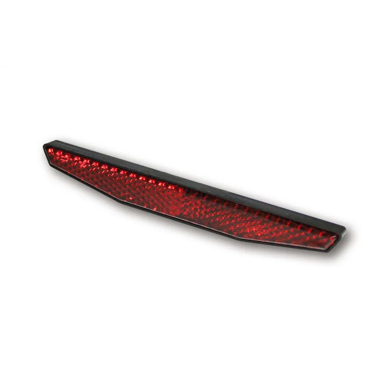 Rückstrahler Highsider Smart rot, Sechseckig, 125x18 mm, Selbstklebend