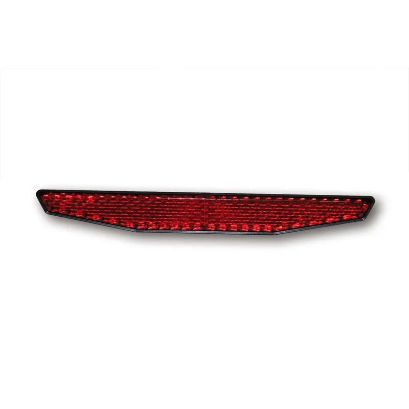 Rückstrahler Highsider Smart rot, Sechseckig, 125x18 mm, Selbstklebend