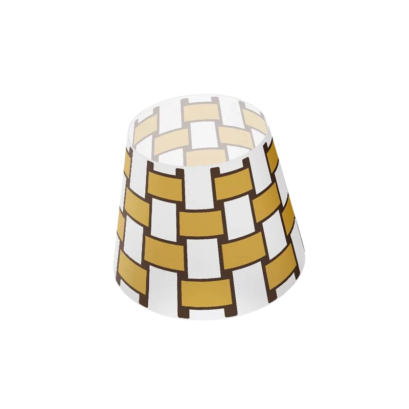 Austauschbarer Lampenschirm "Cooper Cappie" - Basket Weave Gold Honey