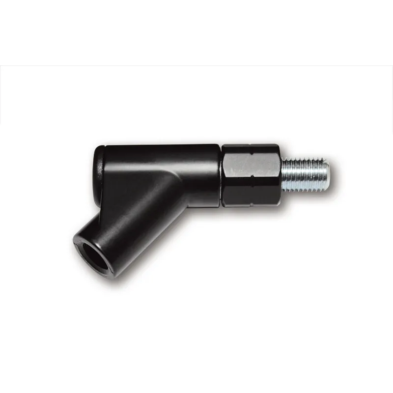Spiegeladapter Highsider Smart schwarz, Innen M10 Rechts, Außen M10 Links
