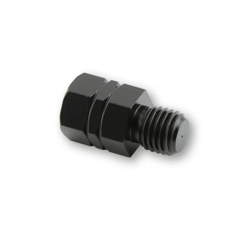 Spiegeladapter Highsider Smart schwarz, Innen M10 Links, Außen M10 Rechts