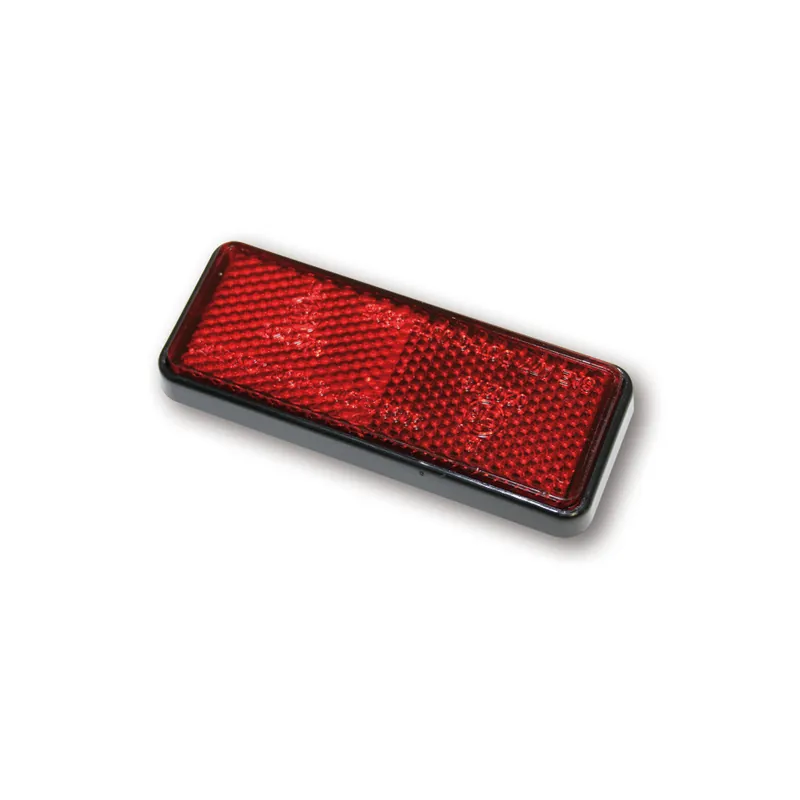Rückstrahler Highsider Smart rot, Rechteckig, 91,5x36 mm, Selbstklebend