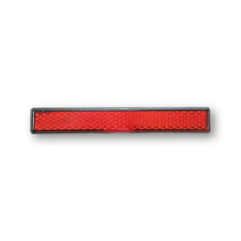 Rückstrahler Highsider Smart rot, Rechteckig, 103x16 mm, M5 Gewinde, E-geprüft