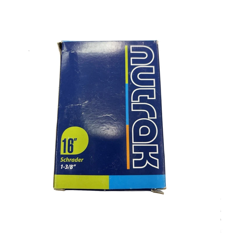 Nutrak Schrader Inner Tube 16 x 1 3/8 Inch (Suitable for Standard Brompton Folding Bikes)